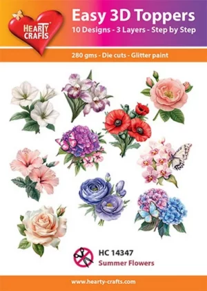 Easy 3D Toppers - Summer Flowers - HC14347