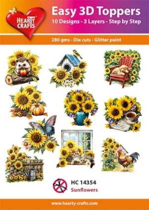 Easy 3D Toppers - Sunflowers - HC14354