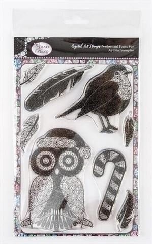 Clear Stamps - Craft Buddy - Crystal Art: Feathers and Festive Fun - CCST7