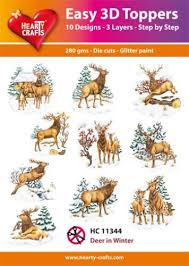 Easy 3D Toppers - Deer in Winter - HC11344