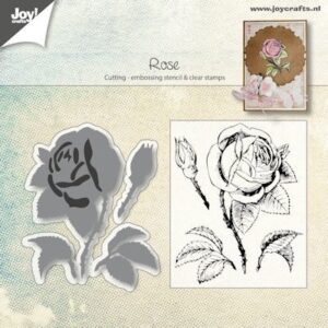 Clear Stamps en stencil - Joy! Crafts - Rose - 6004/0026