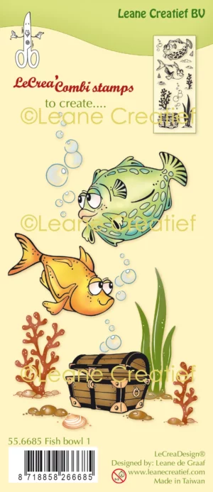 Clear Stamps - Leane Creatief - Fish bowl - 55.6685