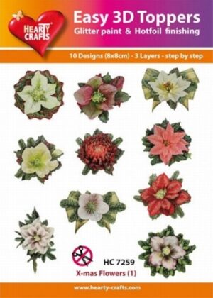 Easy 3D Designs - X-Mas Flowers (1) - HC7259