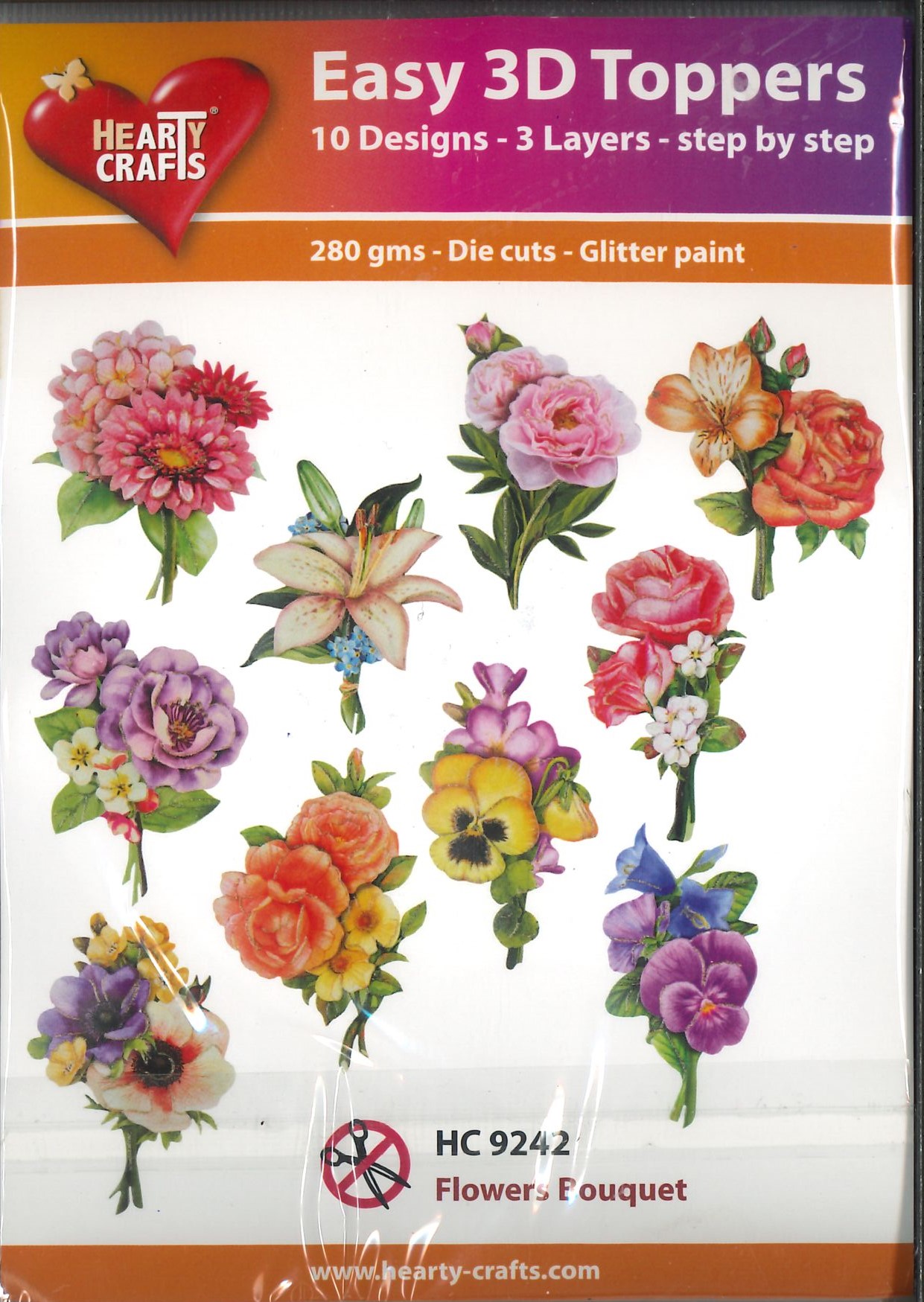 Easy 3D Toppers - Flowers Bouquet - HC9242