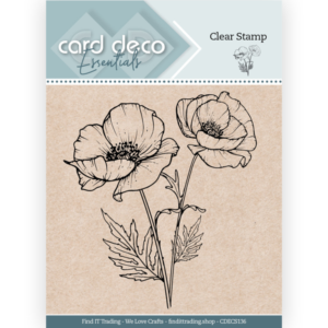 Clear Stamps - Card Deco Essentials - Poppy - CDECS136