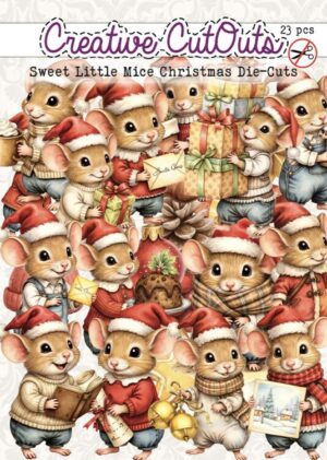Creative Cut Outs Stansvellen - Sweet Little Mice Christmas Die-Cuts
