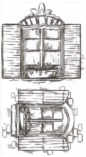 Clear Stamps - Joy! Crafts - Windows - 6410/0372