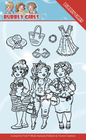 Clear Stamps - Yvonne Creations - Bubbly Girls: Girlfriends - YCCS10045