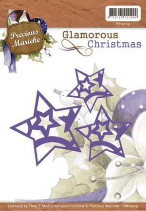 Snijmal - Precious Marieke - Glamorous Christmas: Stars - PM10019