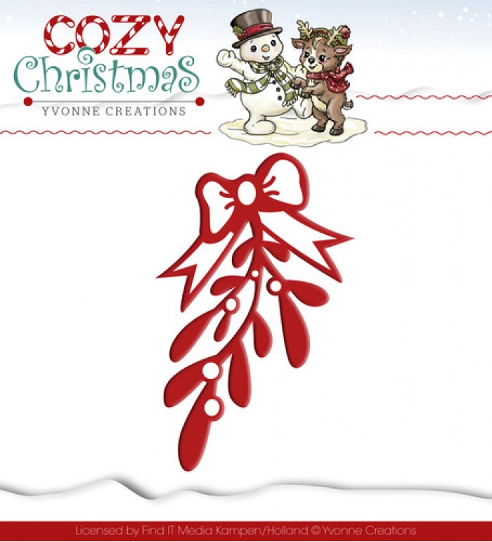 Snijmal - Yvonne Creations - Cozy Christmas - Mistletoe - YCD10038