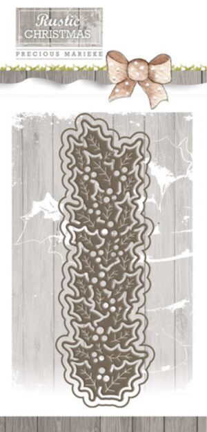 Snijmal - Precious Marieke - Rustic Christmas: Holly - PM10044