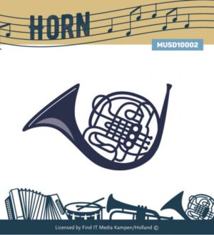 Snijmal - Card Deco - Music Series: Horn - MUSD10002