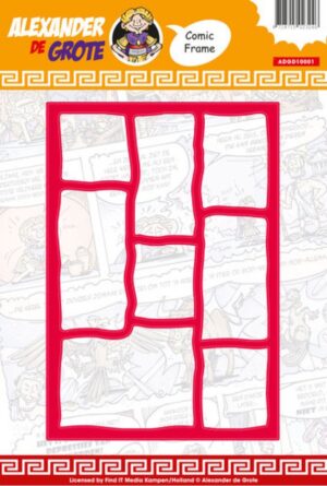 Snijmal - Card Deco - Alexander de Grote: Comic Frame - ADGD10001