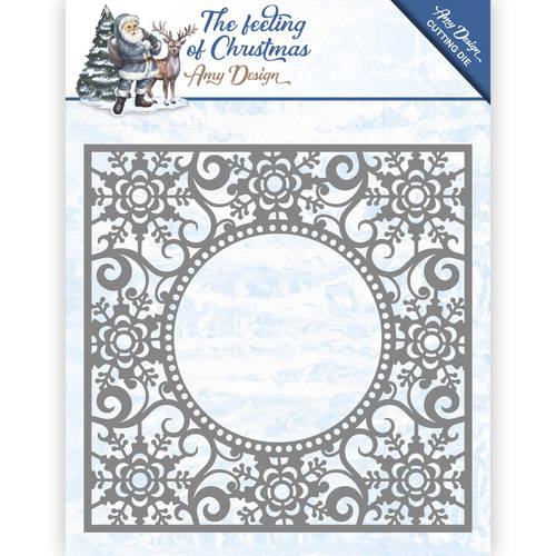 Snijmal - Amy Design - The Feeling Of Christmas: Ice Crystal Frame - ADD10109