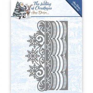 Snijmal - Amy Design - The Feeling Of Christmas: Ice Crystal Border - ADD10111