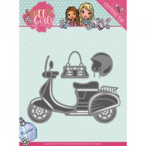 Snijmal - Yvonne Creations - Sweet Girls: Scooter - YCD10120