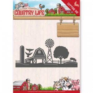 Snijmal - Yvonne Creations - Country Life - Farm Border- YCD10125