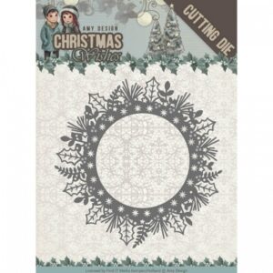 Snijmal - Amy Design - Christmas Wishes: Holly Wreath - ADD10149