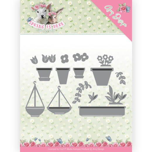 Snijmal - Amy Design - Spring Is Here: Flowerpots - ADD10169