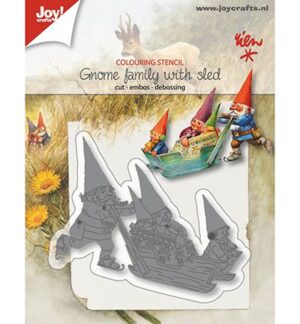 Snijmal - Joy! Crafts - Gnome Family with Sled - 6002/1369