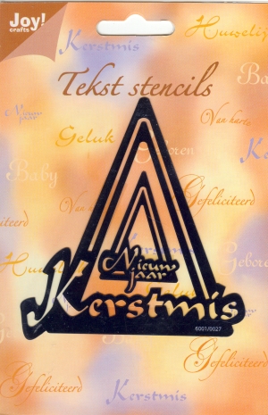 Snijmal - Joy! Crafts - Tekst Stencils: Nieuwjaar & Kerstmis - 6001-0027