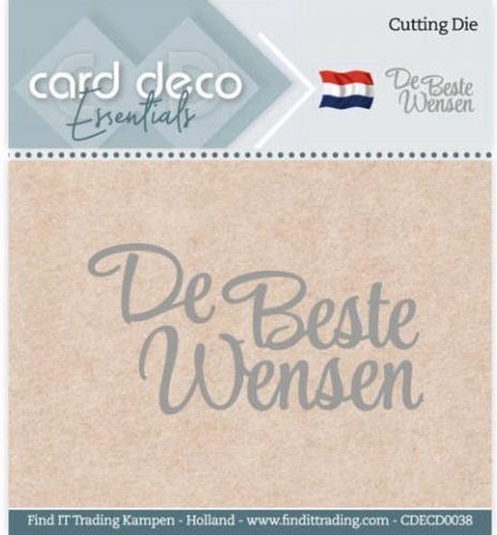 Snijmal - Card Deco Essentials - De Beste Wensen - CDECD0038