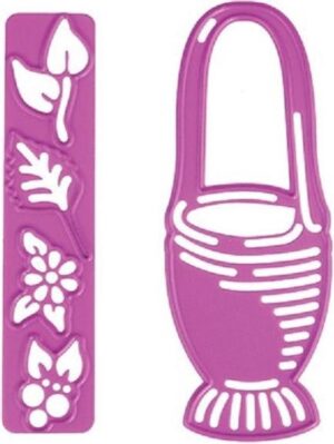 Snijmal - Joy! Crafts - Mand & Bloemen - 6002/0086