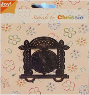 Snijmal - Joy! Crafts - Stencils By Chrissie: Oudjaarsklok - 6001/1041