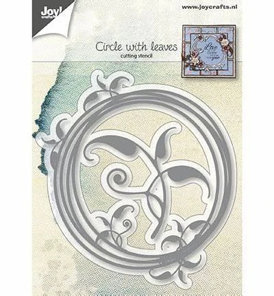 Snijmal - Joy! Crafts - Circle with Leaves - 6002/0958