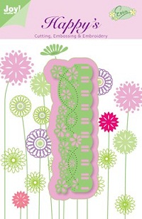 Snijmal - Joy! Crafts - Happy's: Rand met Bloemen - 6002/1104