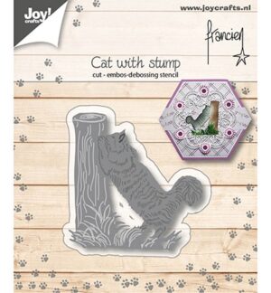 Snijmal - Joy! Crafts - Cat with Stump - 6002/1152