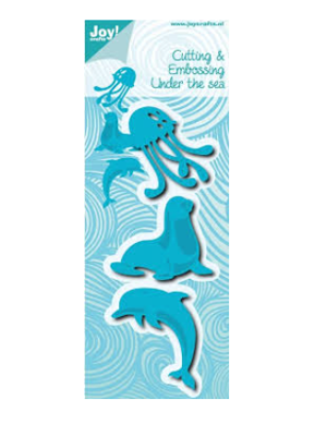 Snijmal - Joy! Crafts - Under the Sea: Kwal, Zeehond & Dolfijn - 6002/0655