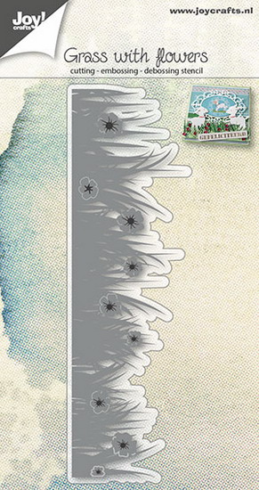 Snijmal - Joy! Crafts - Grass with Flowers - 6002/0660