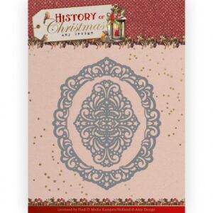Snijmal - Amy Design - History Of Christmas: Lacy Christmas Oval - ADD10245