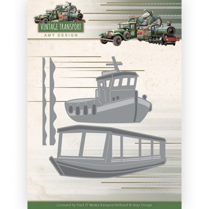 Snijmal - Amy Design - Vintage Transport: Boats - ADD10251