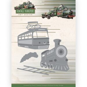 Snijmal - Amy Design - Vintage Transport: Train - ADD10252