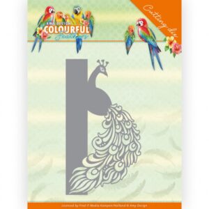 Snijmal - Amy Design - Colourful Feathers: Peacock Tail - ADD10260