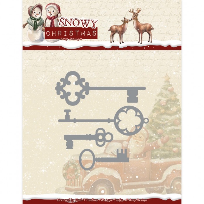 Snijmal - Amy Design - Snowy Christmas: Christmas Keys - ADD10305