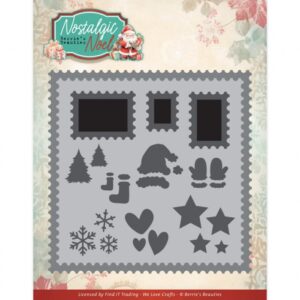 Snijmal - Berrie's Beauties - Nostalgic Noel: Nostalgic Postage Stamps - BBD10021
