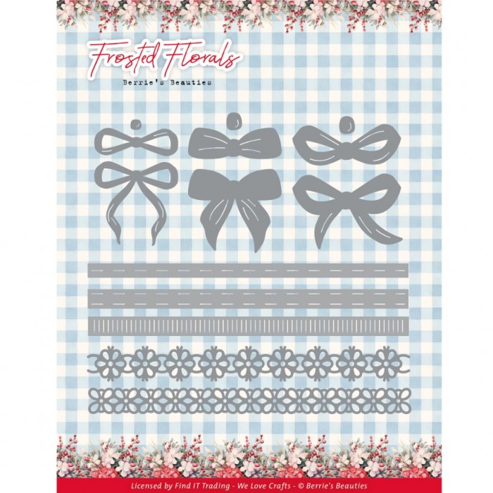 Snijmal - Berrie's Beauties - Frosted Florals - Frosted Bow - BBD10069