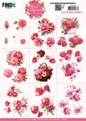 knipvel-3D - Berries Beauties - Floral Elegance: Mini - CD12422