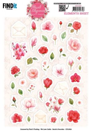 knipvel-3D - Berries Beauties - Floral Elegance: Small Elements - CD12423