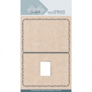 Snijmal - Card Deco Essentials - Frame Card: Serrated Frame A5 - CDCD10019