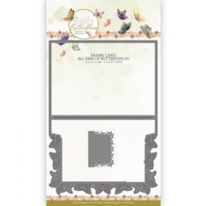 Snijmal - Precious Marieke - Beautiful Butterflies: Frame Card All Kinds of Butterflies A5 - CDCD10141