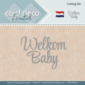 Snijmal - Card Deco Essentials - Welkom Baby - CDECD0059
