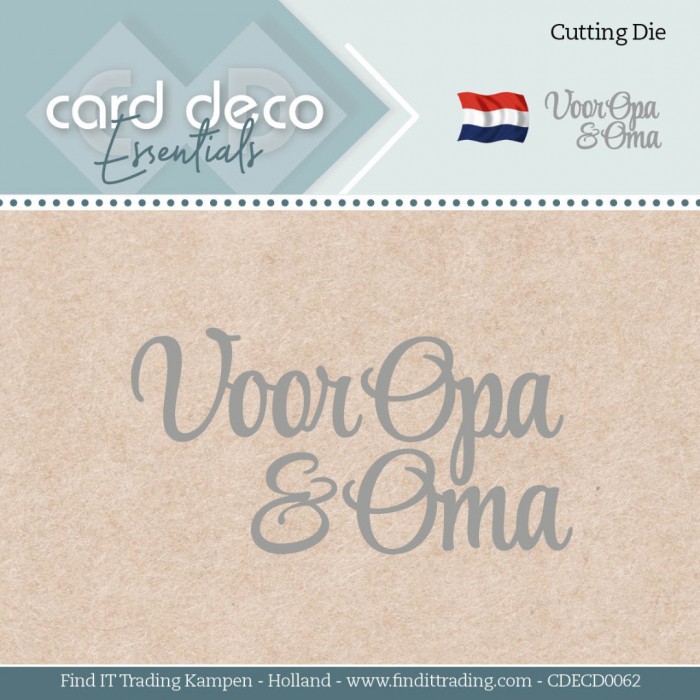 Snijmal - Card Deco Essentials - Voor Opa & Oma - CDECD0062