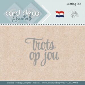 Snijmal - Card Deco Essentials - Trots Op Jou - CDECD0064