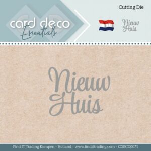 Snijmal - Card Deco Essentials - Nieuw Huis - CDECD0071