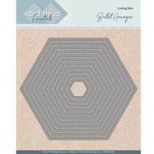 Snijmal - Card Deco Essentials - Bullet Hexagon - CDECD0094