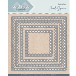 Snijmal - Card Deco Essentials - Bullet Hearts Square - CDECD0100